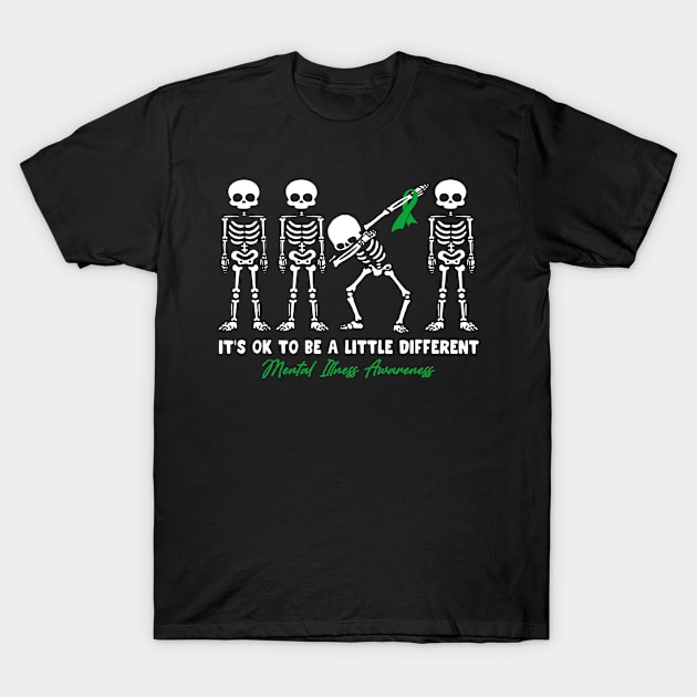 Mental Illness Awareness It's Ok To Be A Little Different T-Shirt by KHANH HUYEN